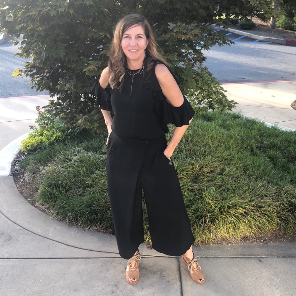 Brand new!! Black gaucho matching set